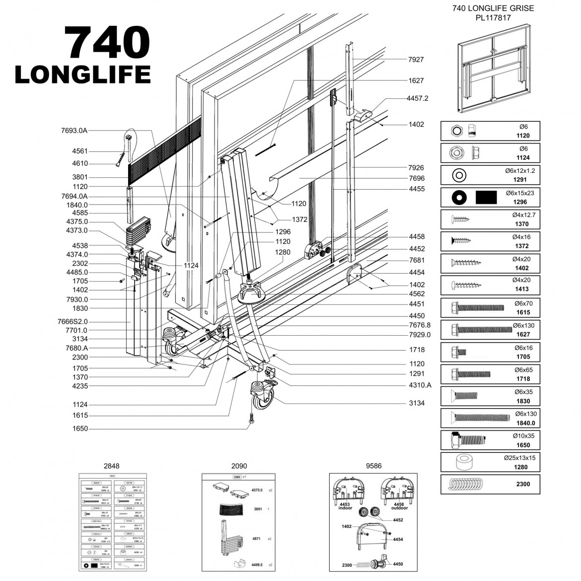 TABLE 740 LONGLIFE