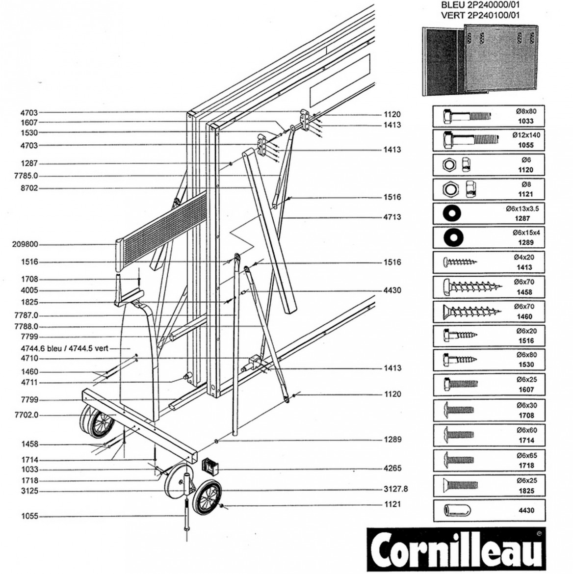 Table PRO 240 VERTE
