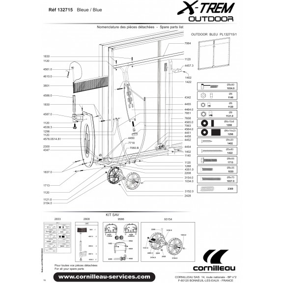 TABLE X-TREM GRISE