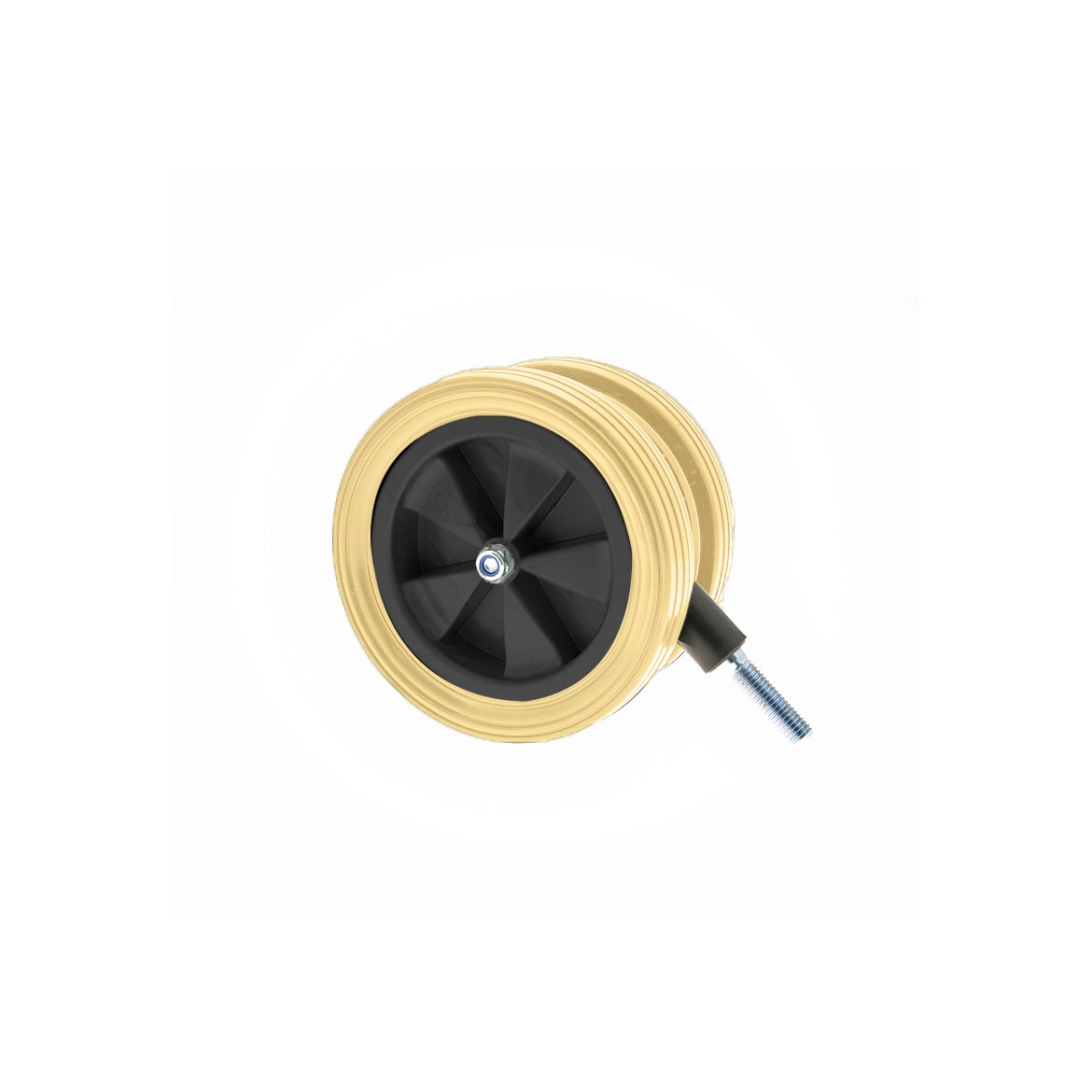 Twinned wheel Ø150x30 Beige