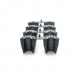 Ensemble de 4 patins complets (parties mâles + femelles)