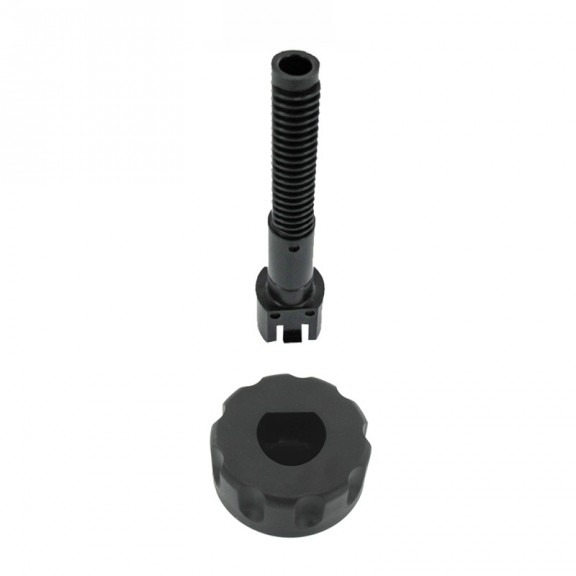 Foot screw 3/4 adjustable black