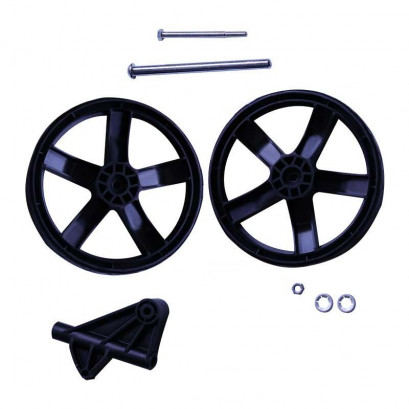 Roue 3154.0 Jumelée Ø200x32 Noire SANS FREIN