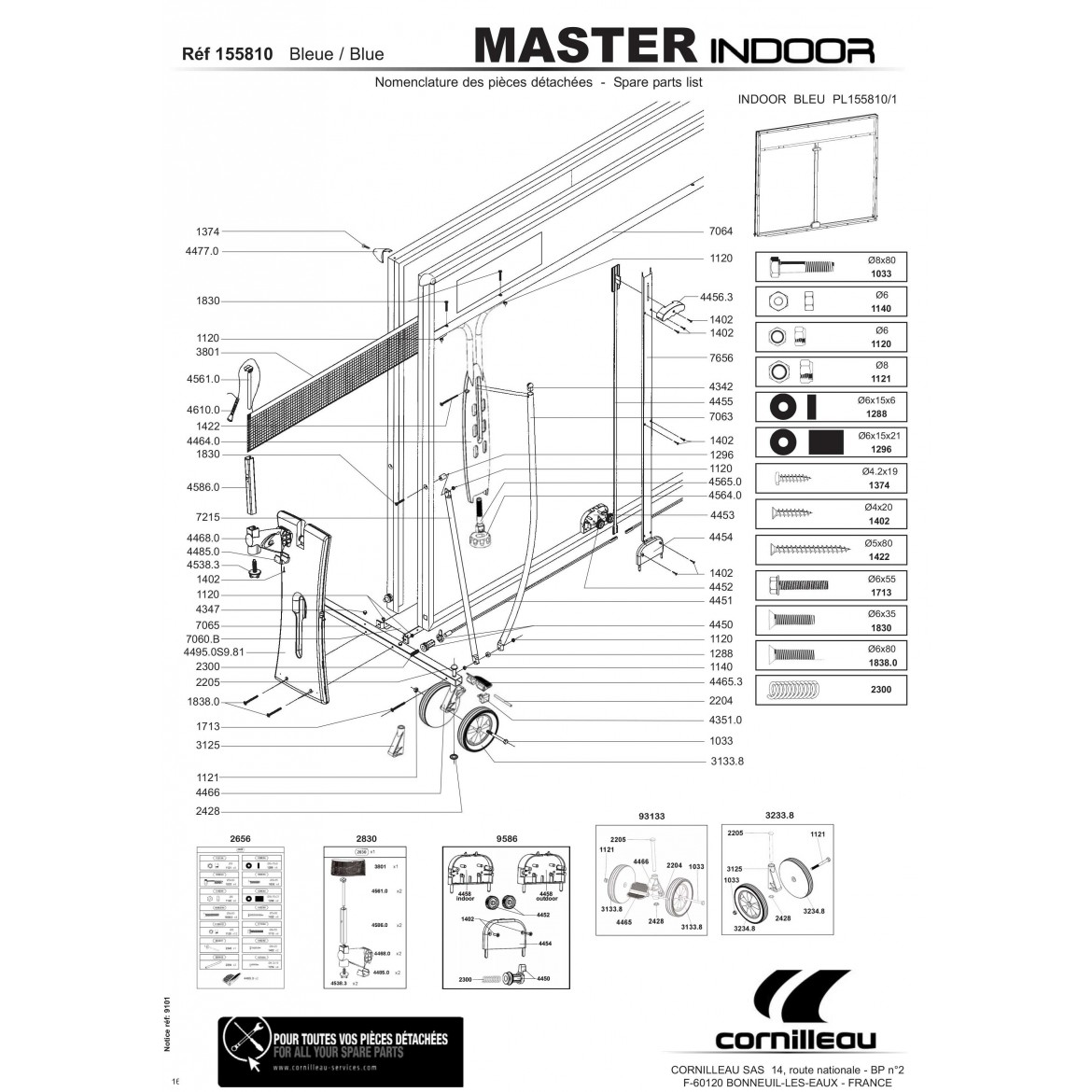 TABLE MASTER INDOOR