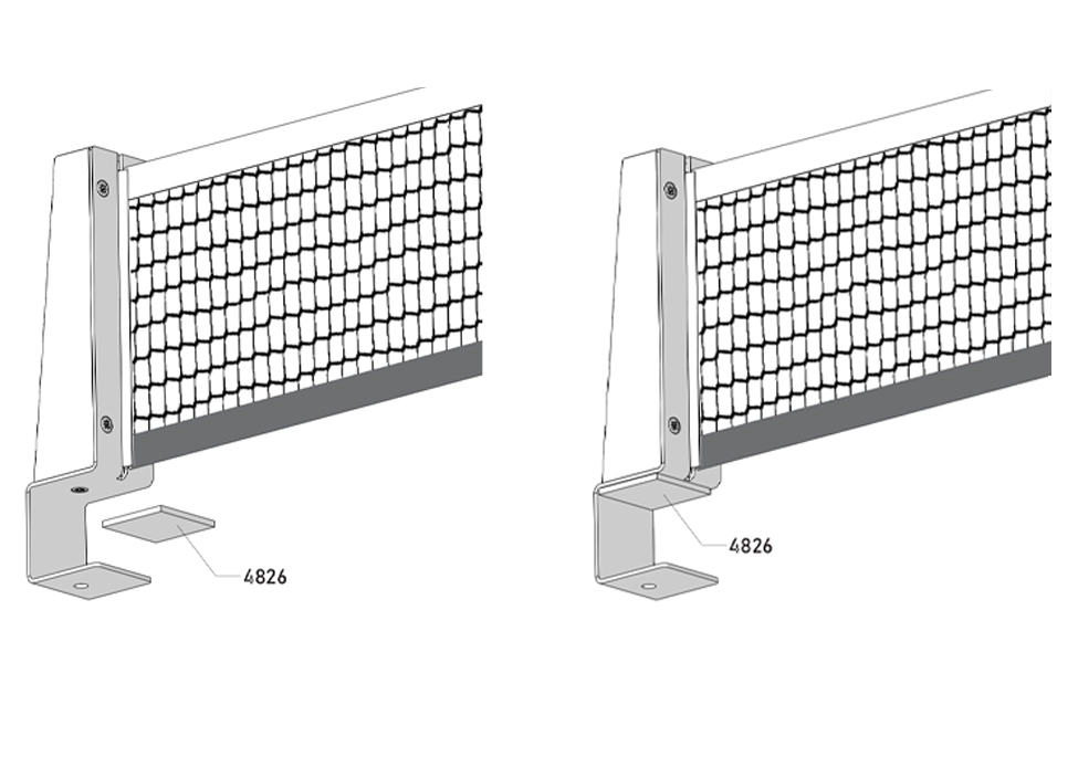 Schéma d'assemblage du filet standard étape 4