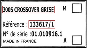 plaque ref + nom de la table